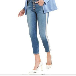 Veronica Beard Debbie Skinny Button Fly High Rise Jeans Size 24